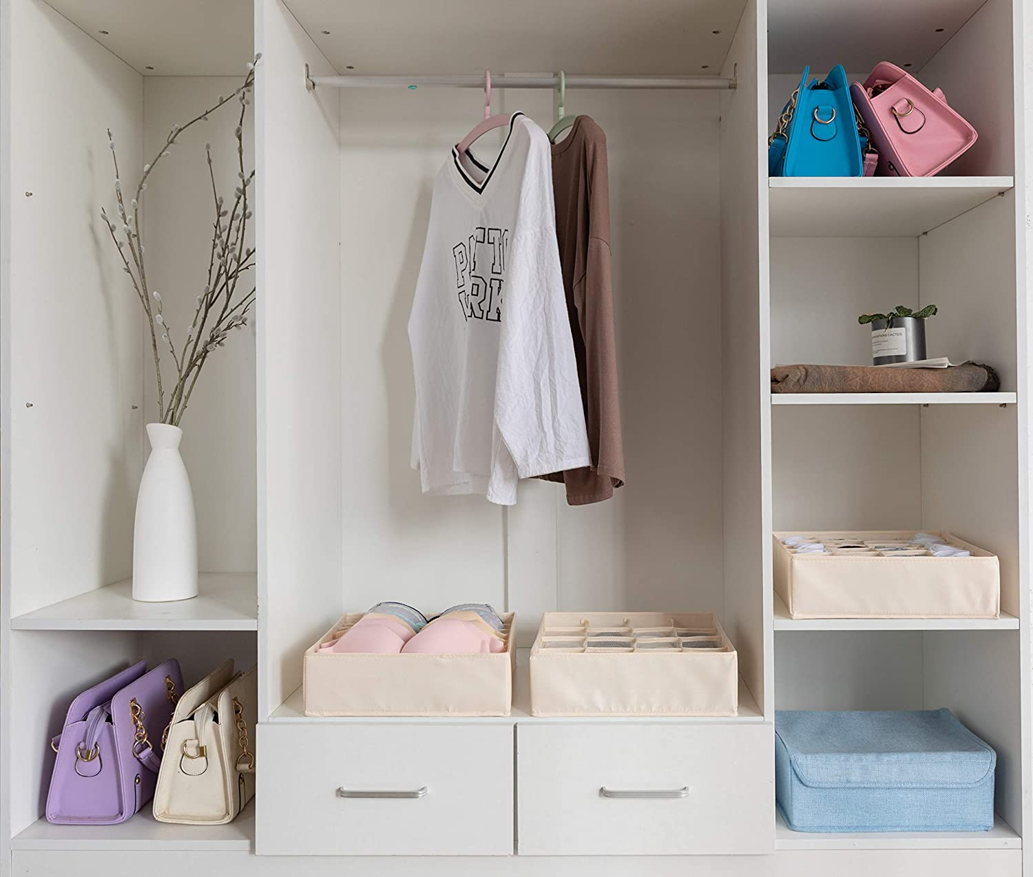 Set of 4 Collapsible Drawer Organisers