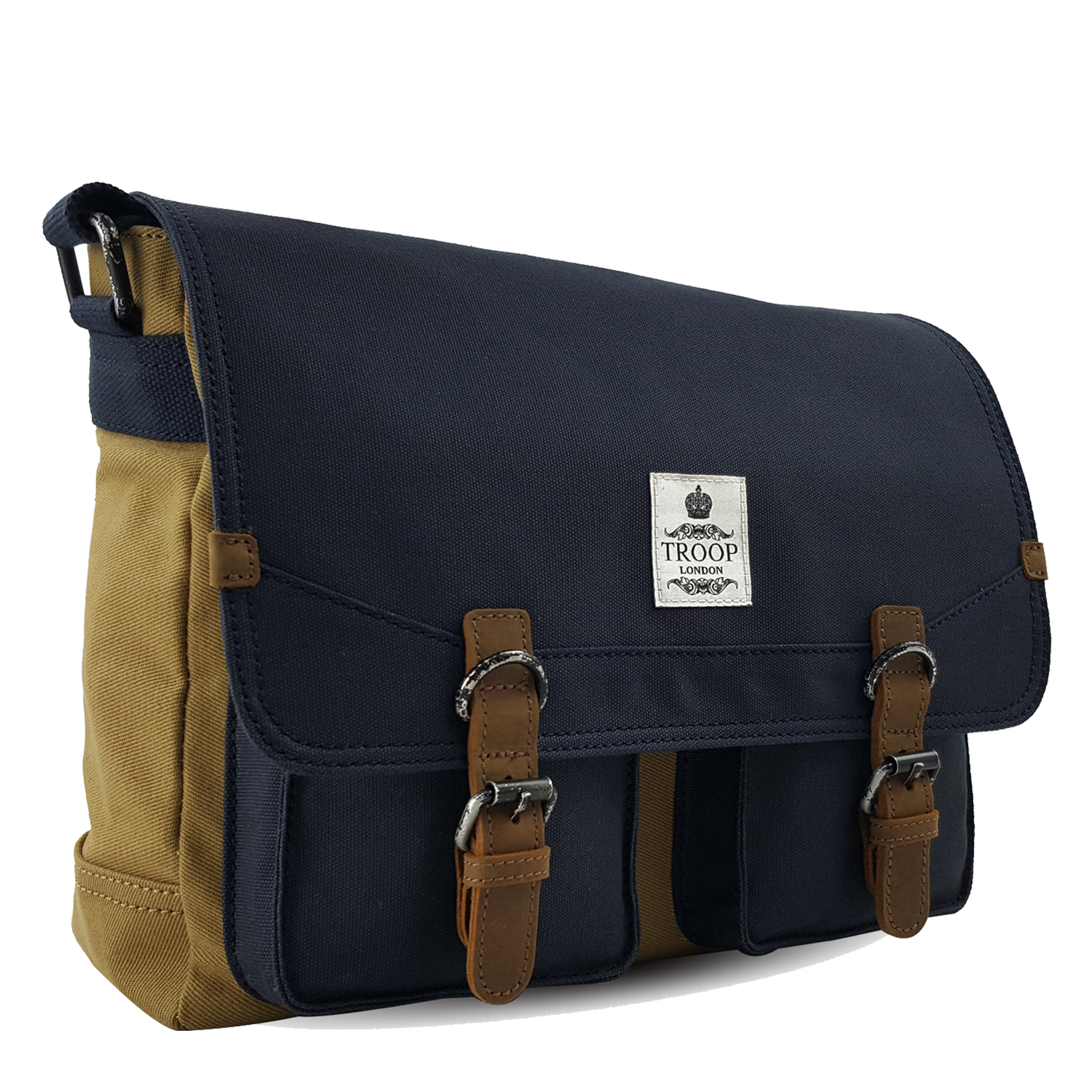 Cotton Canvas Messenger Bag