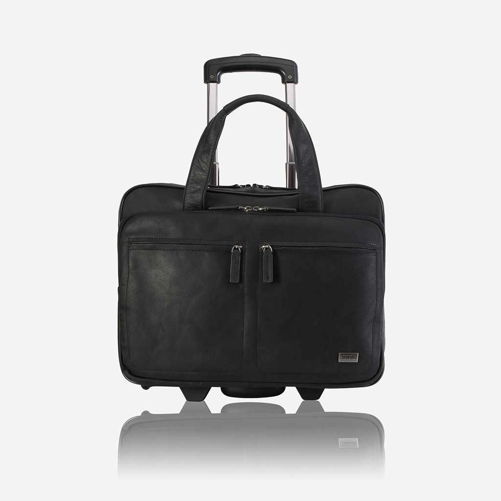 Genuine Leather Diesel 15" Laptop Trolley Bag