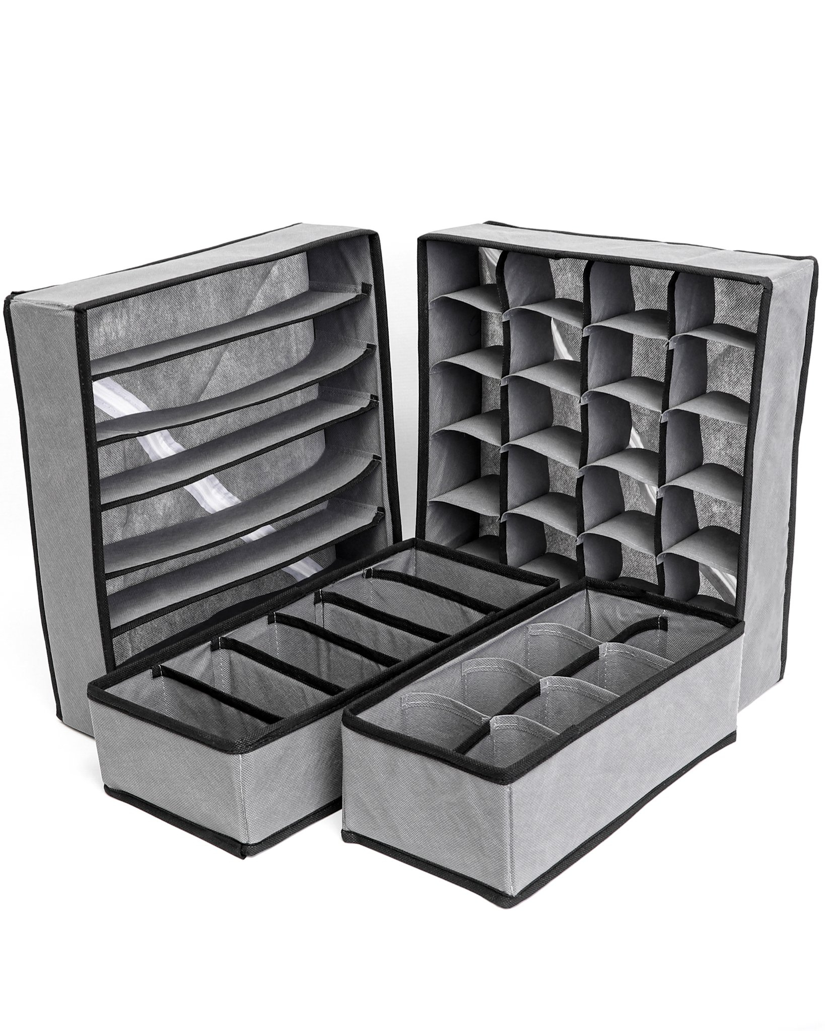 Charcoal Grey and Black