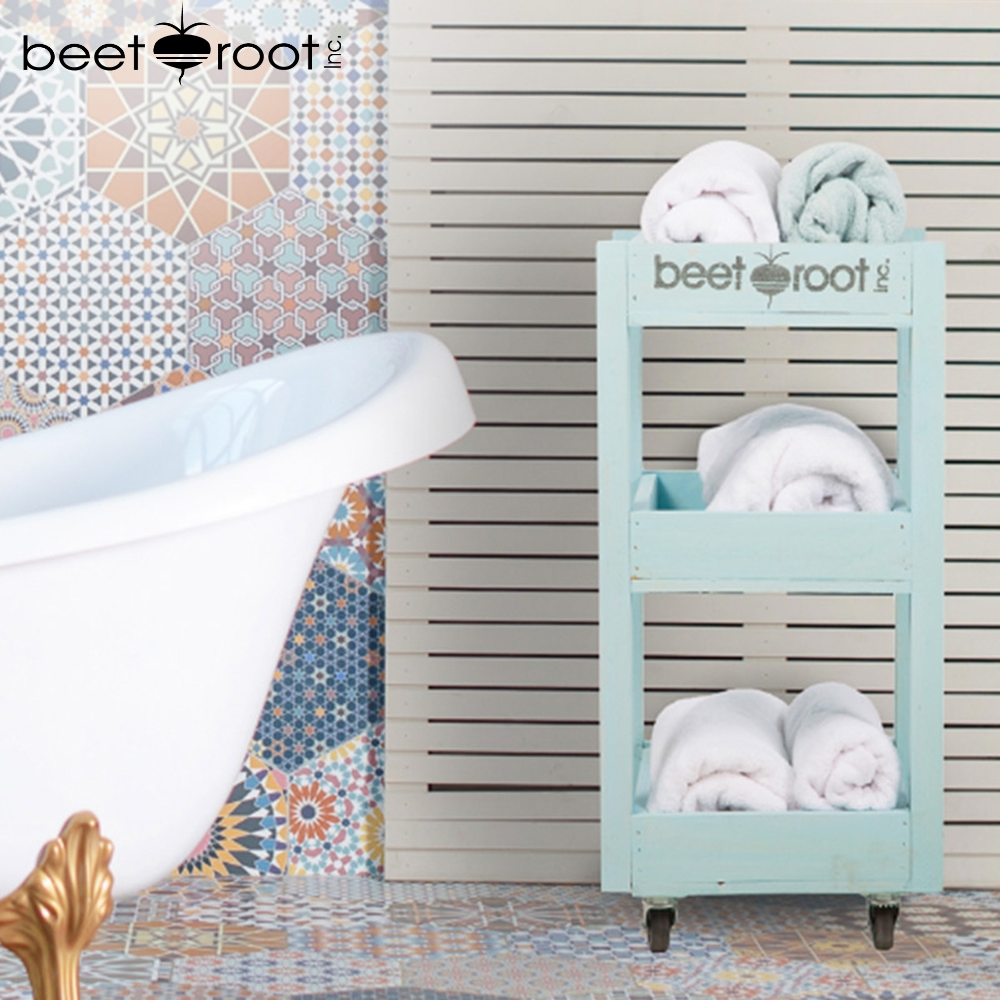 ECO Wood Utility Trolley (380x400x720mm)