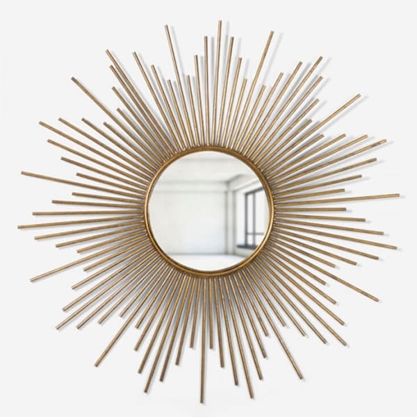 Circular Gold Mirror