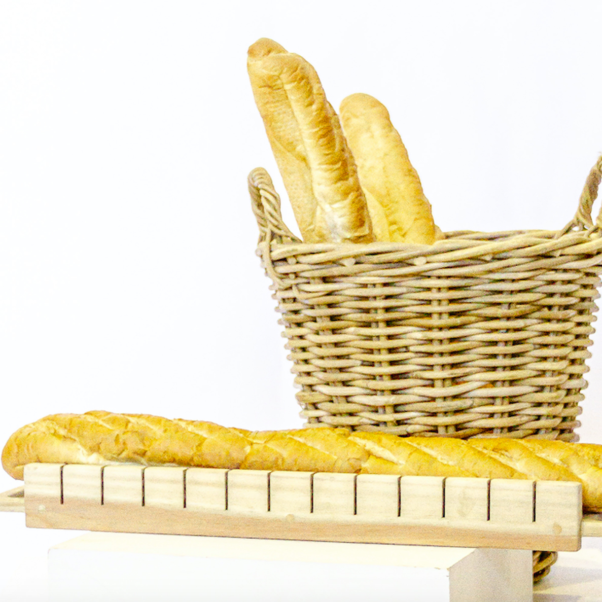 Handcrafted Wooden Baguette Slicer