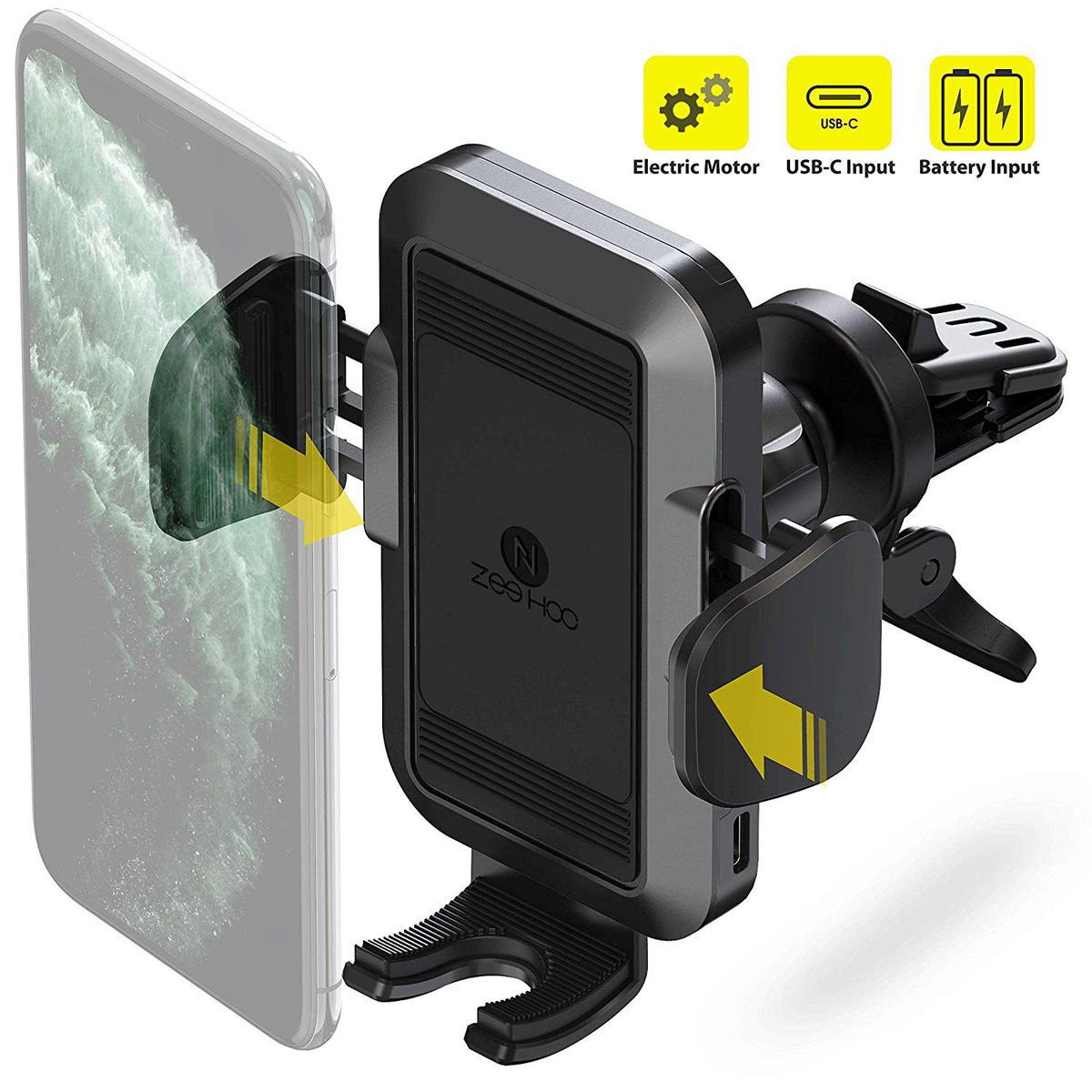 Automatic Battery Powered Car Phone Mount