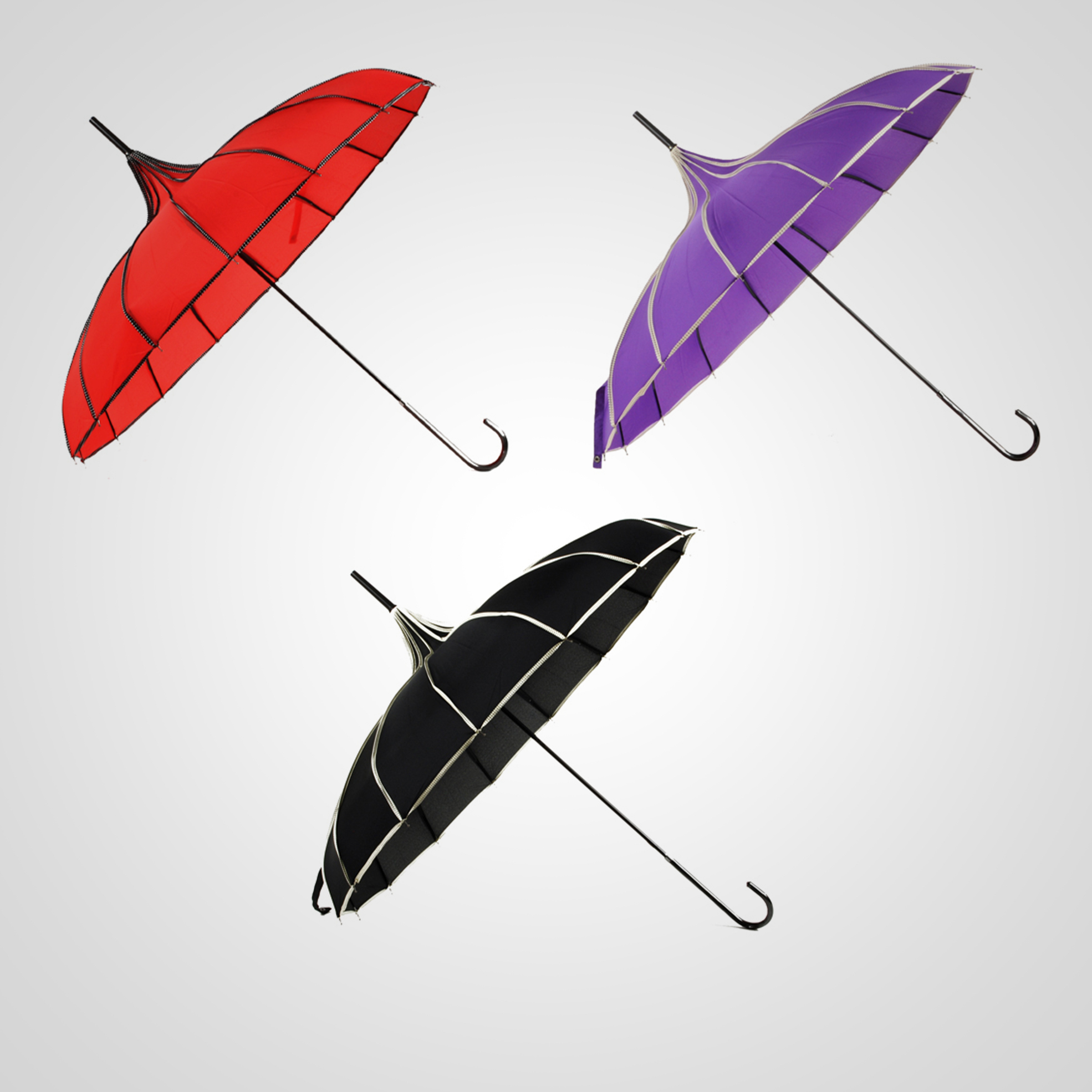 Pagoda Hook Handle Umbrella
