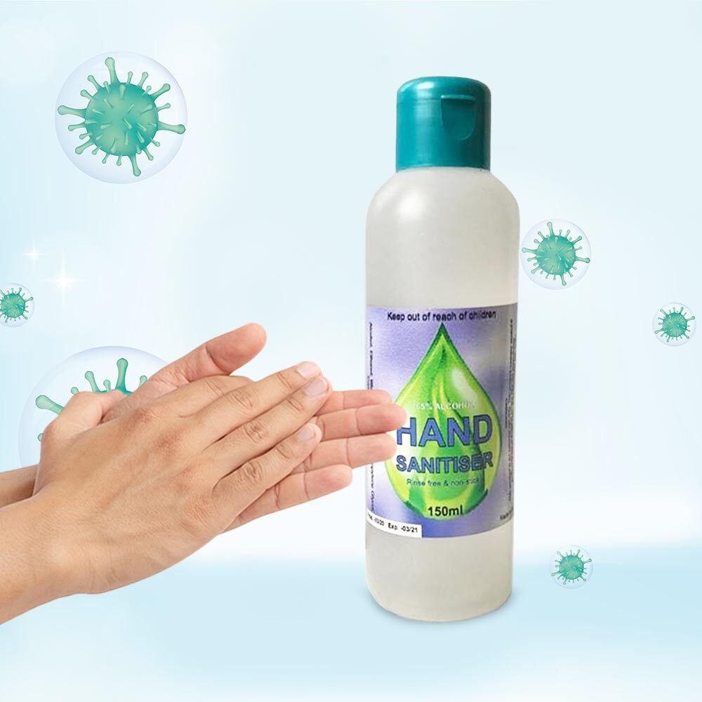 Pack of 5, 150ml 65% Alcohol Hand Sanitisers