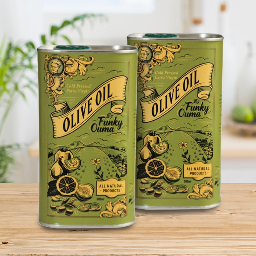 Pack of 2 Extra Virgin Cold Pressed 500ml Olive Oil