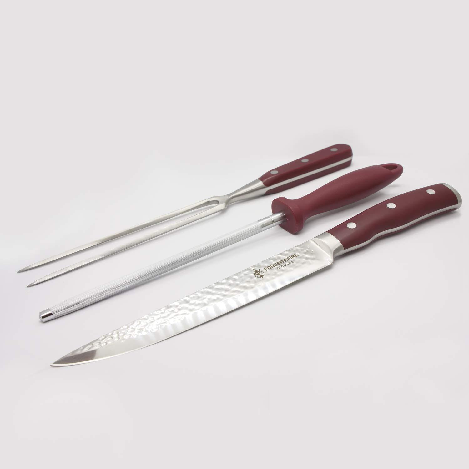 3 Piece Corrosion-resistant Stainless Steel Carving Set