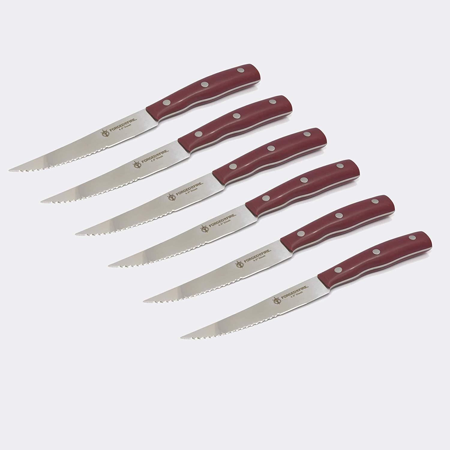 6 Piece Corrosion-resistant Stainless Steel Steak Knife Set