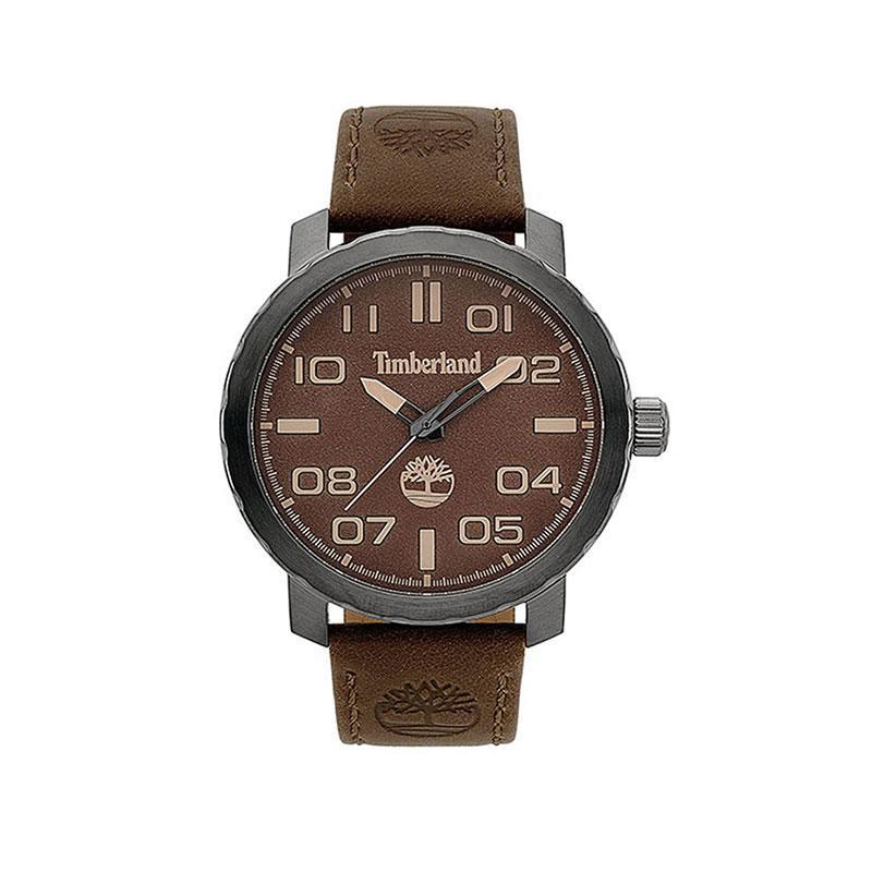 Men's Wellesley Brown Dial Watch with Leather Strap