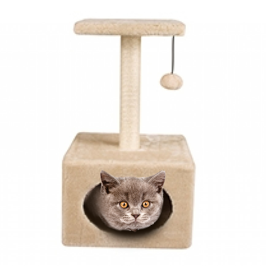 2 Level Pompom Cat Scratcher