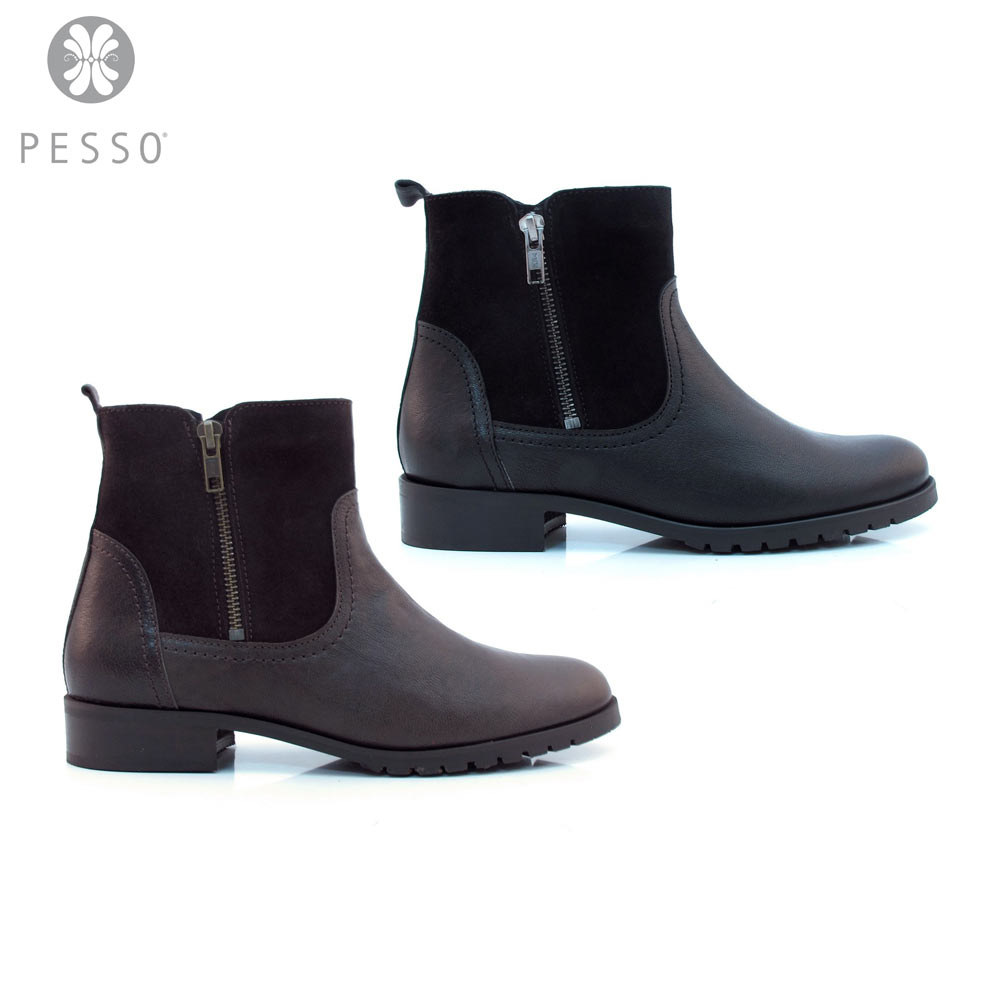 Ladies Genuine Suede Leather Ankle Boot