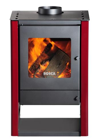 Bosca Gold 380 Closed Combustion Burgundy Fireplace 
