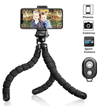 Flexible Photography Tripod with Remote Shutter