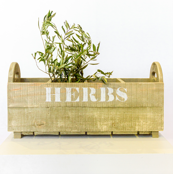 Handcrafted Wooden Herb Planter