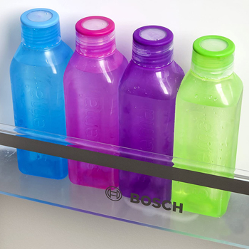 Pack of 3 725ml Retro Square Bottles