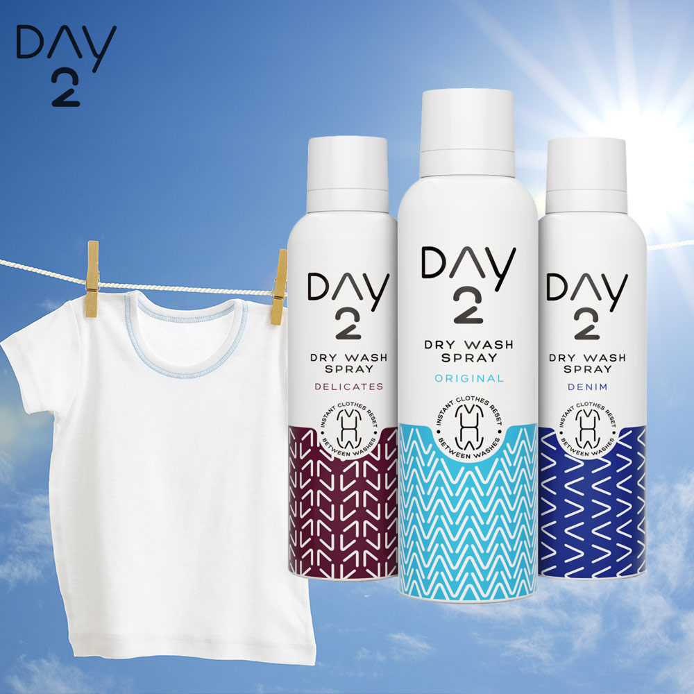 Pack of 3 Dry Wash Clothes Spray 200ml