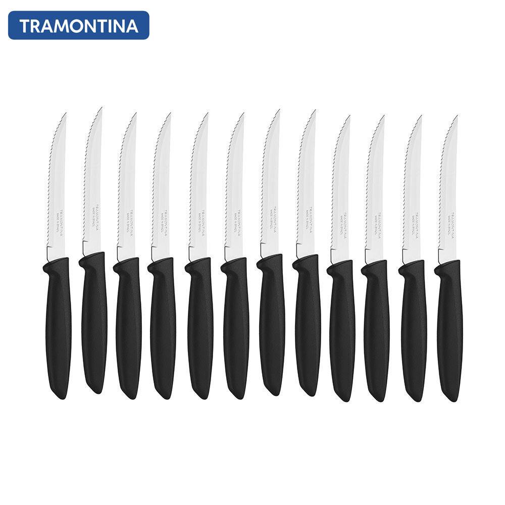 Set of 12 Colourful 13cm Steak Knives