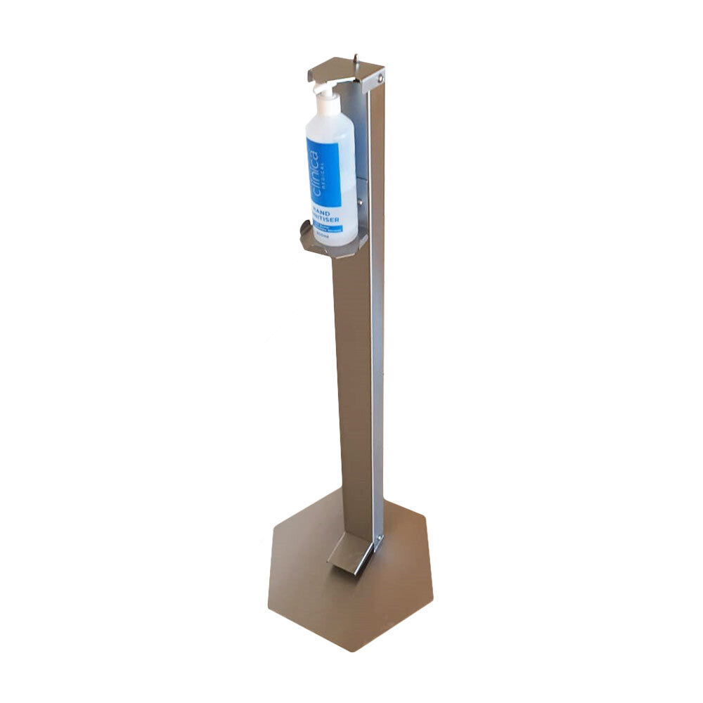 Stainless Steel Hands-Free Hand Sanitizer Dispenser (Includes 1L Bottle)
