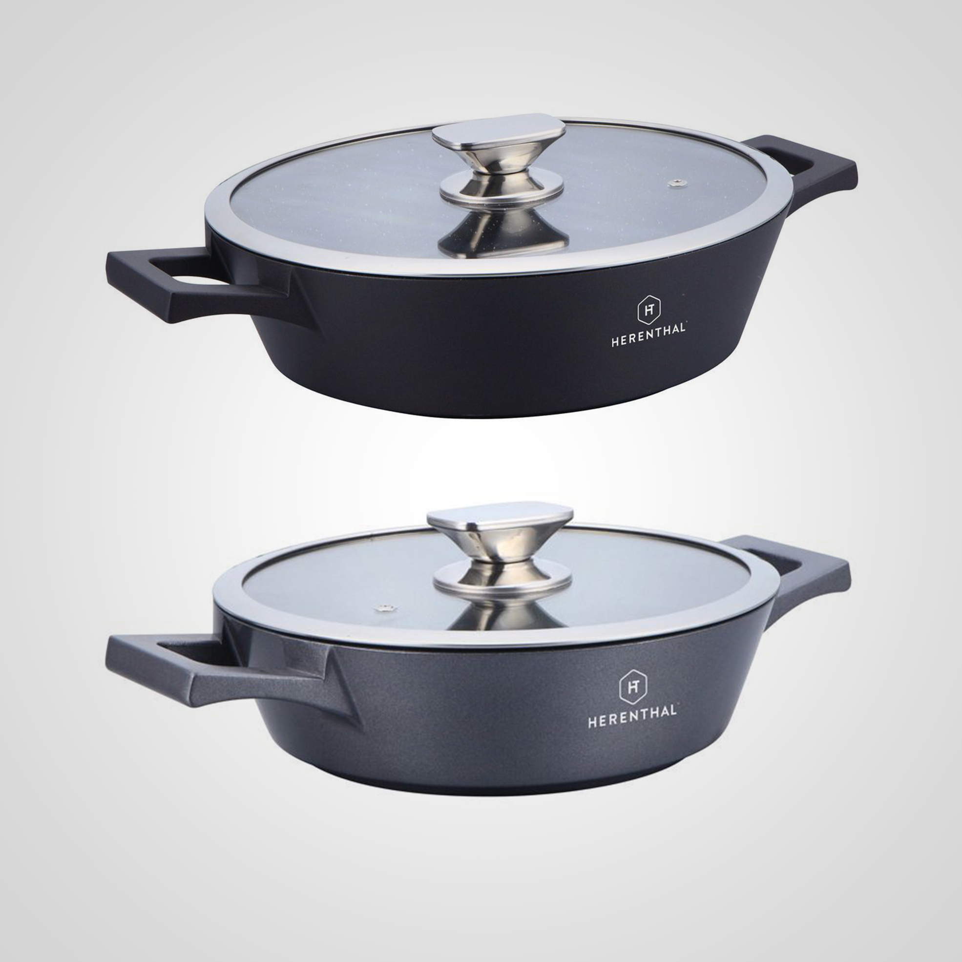 Greblon C3+ Non-Stick Coating Shallow Pot