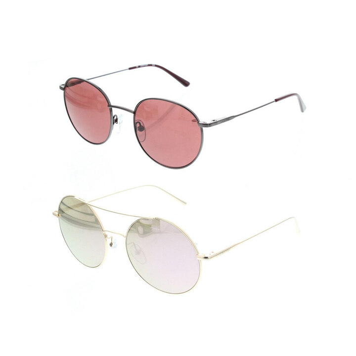 Ladies Round Metal Frame Sunglasses