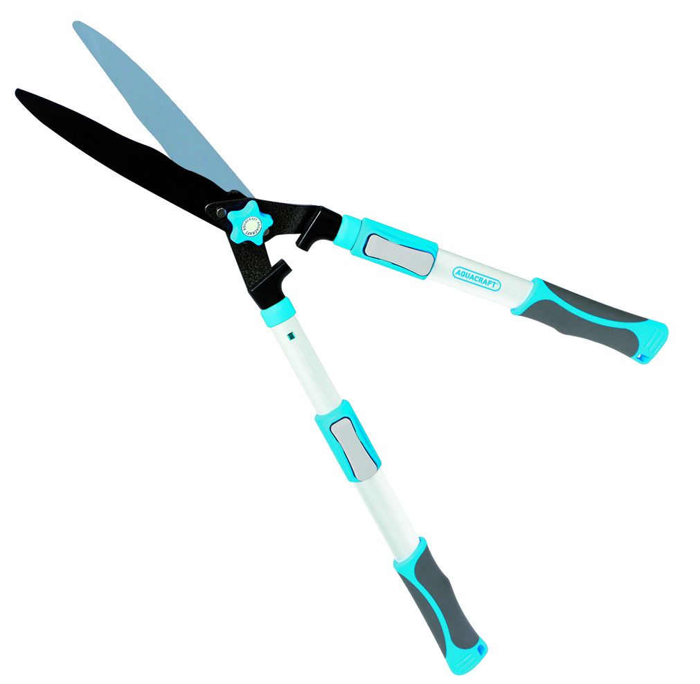 Premium Telescopic Hedge Shears Wavy Blade