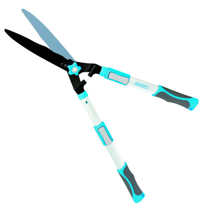 Premium Telescopic Hedge Shears Wavy Blade