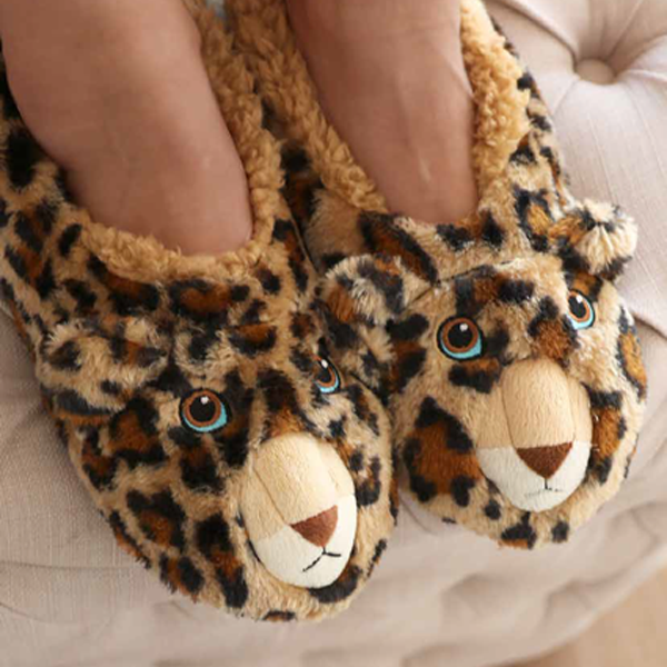 Ladies Furry Critter Slippers