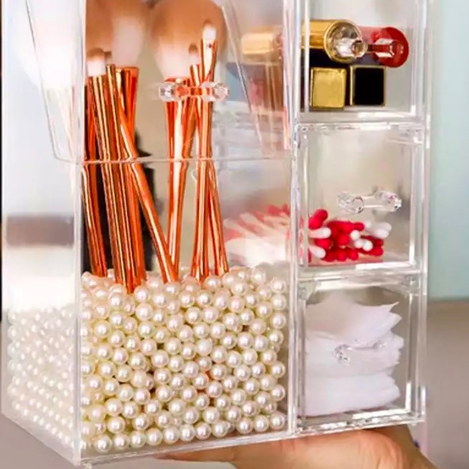 Acrylic Makeup and Brush Organizer