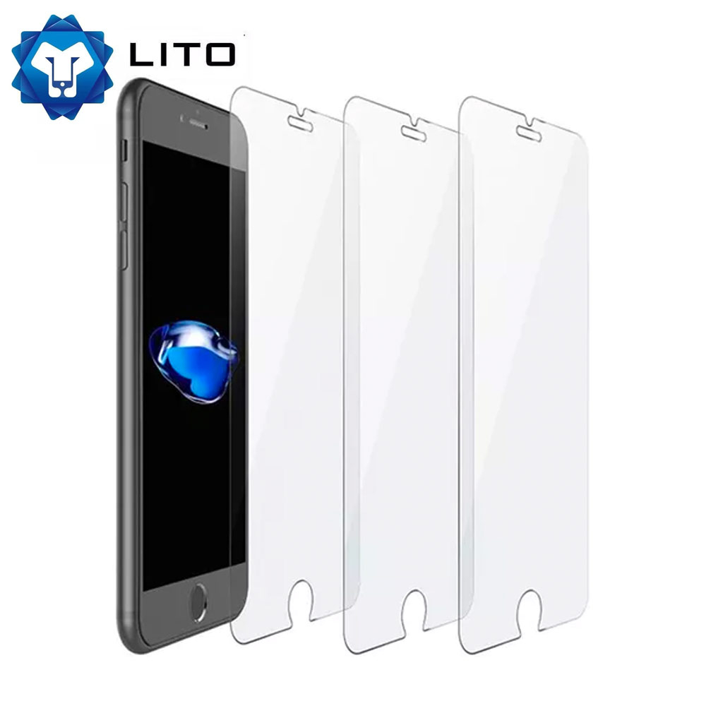 Pack of 3 Premium Tempered Glass Screen Protectors for iPhone