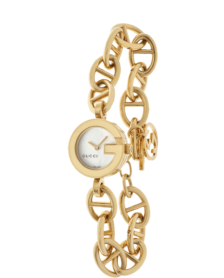 Ladies Gold Plated Mother of Pearl Bracelet Watch