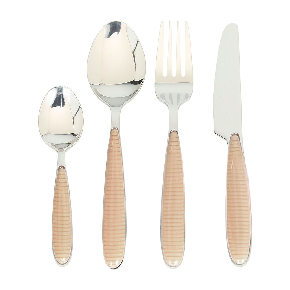 24 Piece Glossy Cutlery Set