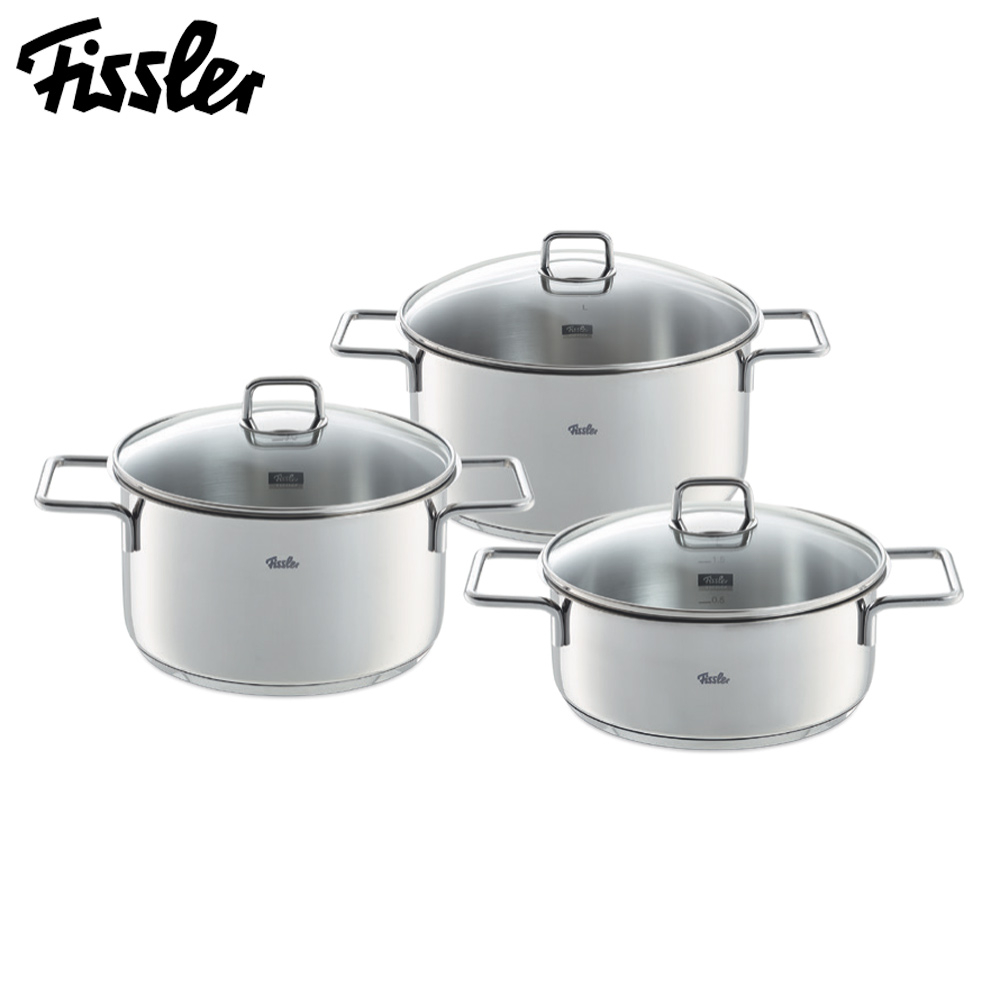 3 Piece Stainless Steel Munich Pot Set