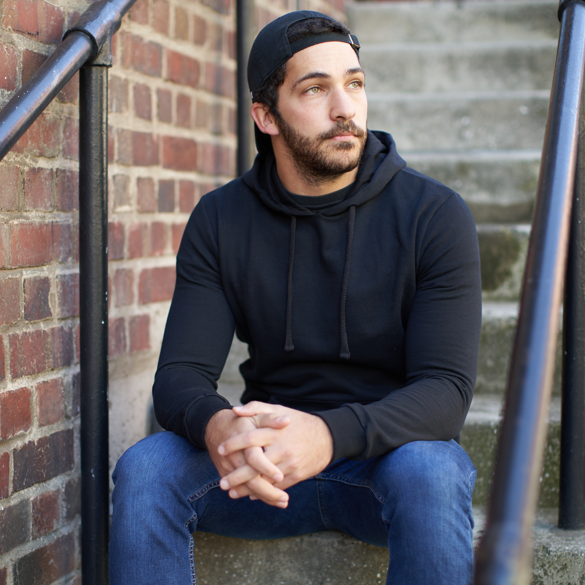 Black. Model Wears Size M