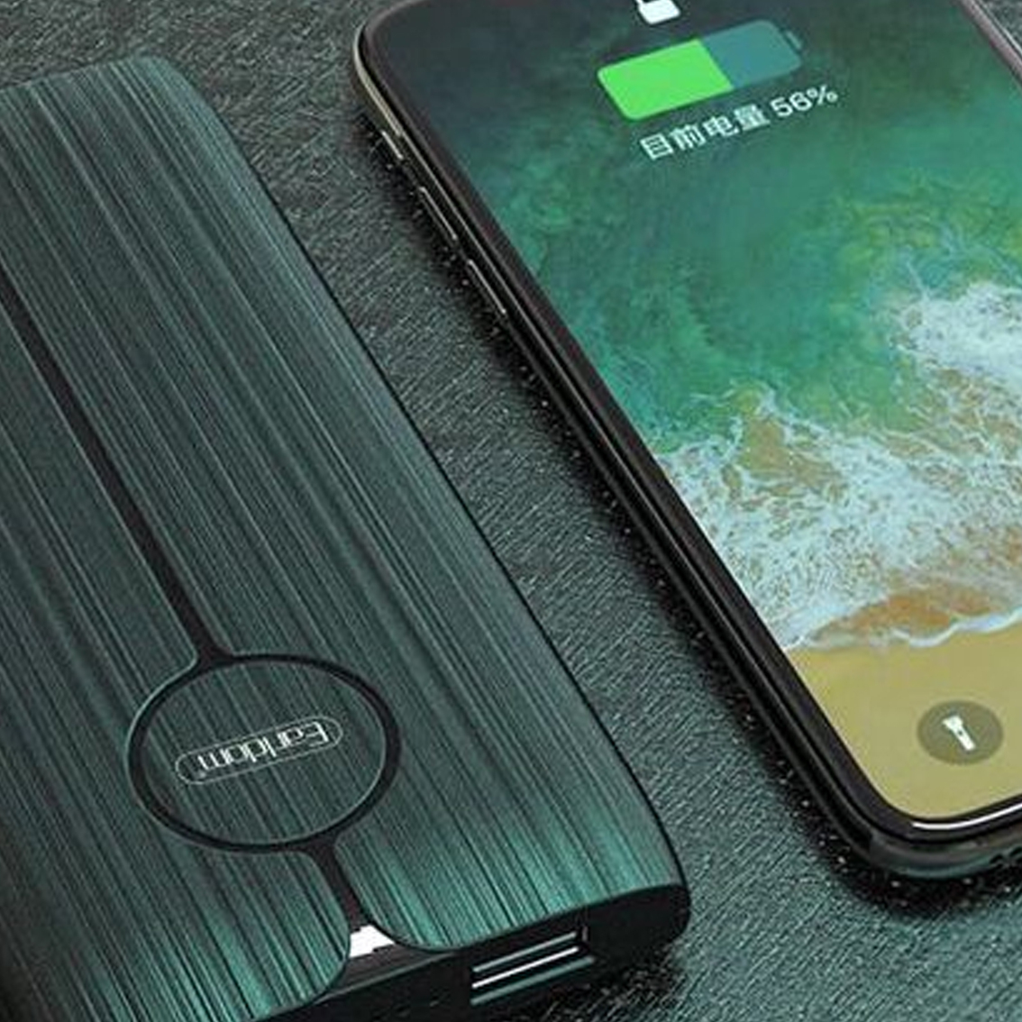 10000mAh Dual USB 2A Fast Charging Power Bank with Charging Indicator