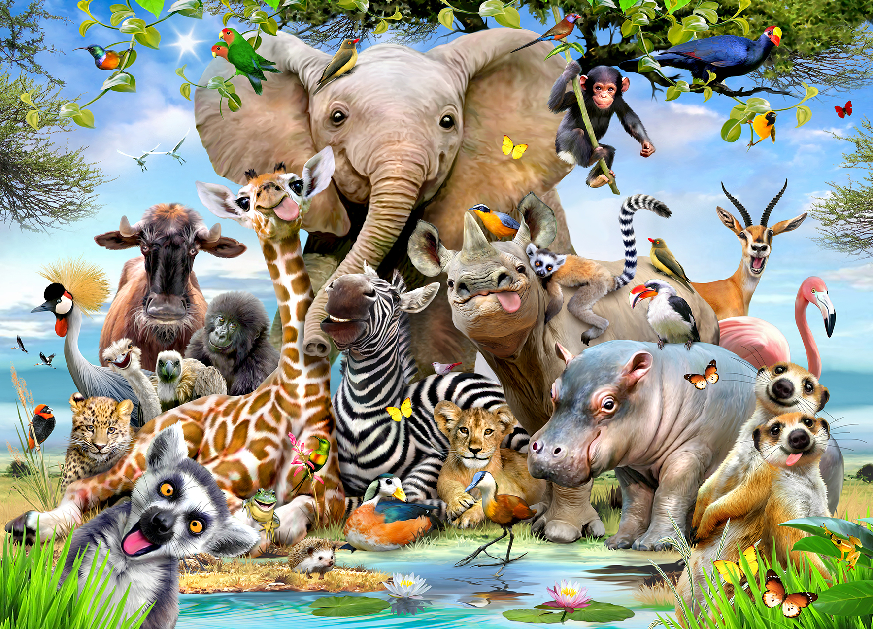 Africa Selfie 1000 Pieces