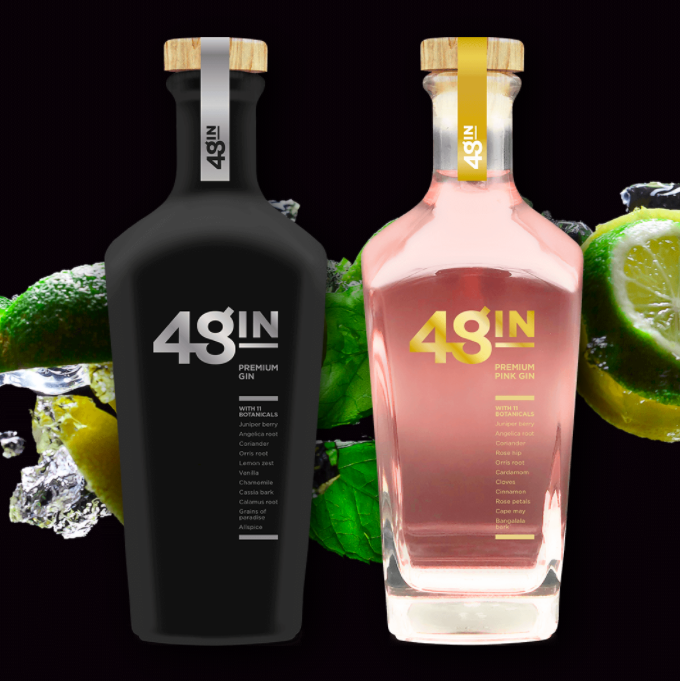 750ml Platinum Black or Pink Gin
