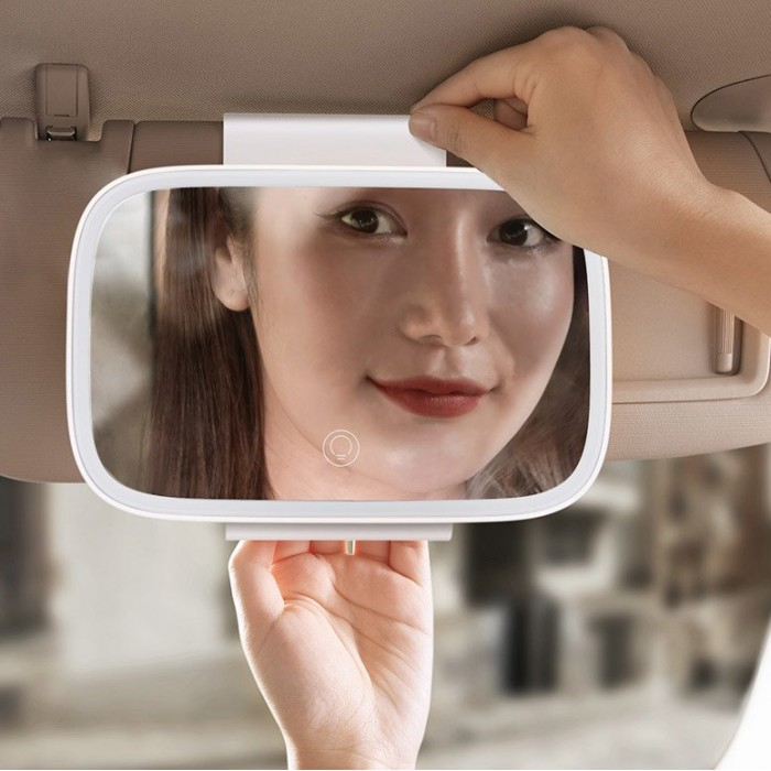 Delicate Queen Series LED Light Car Touch-up Mirror