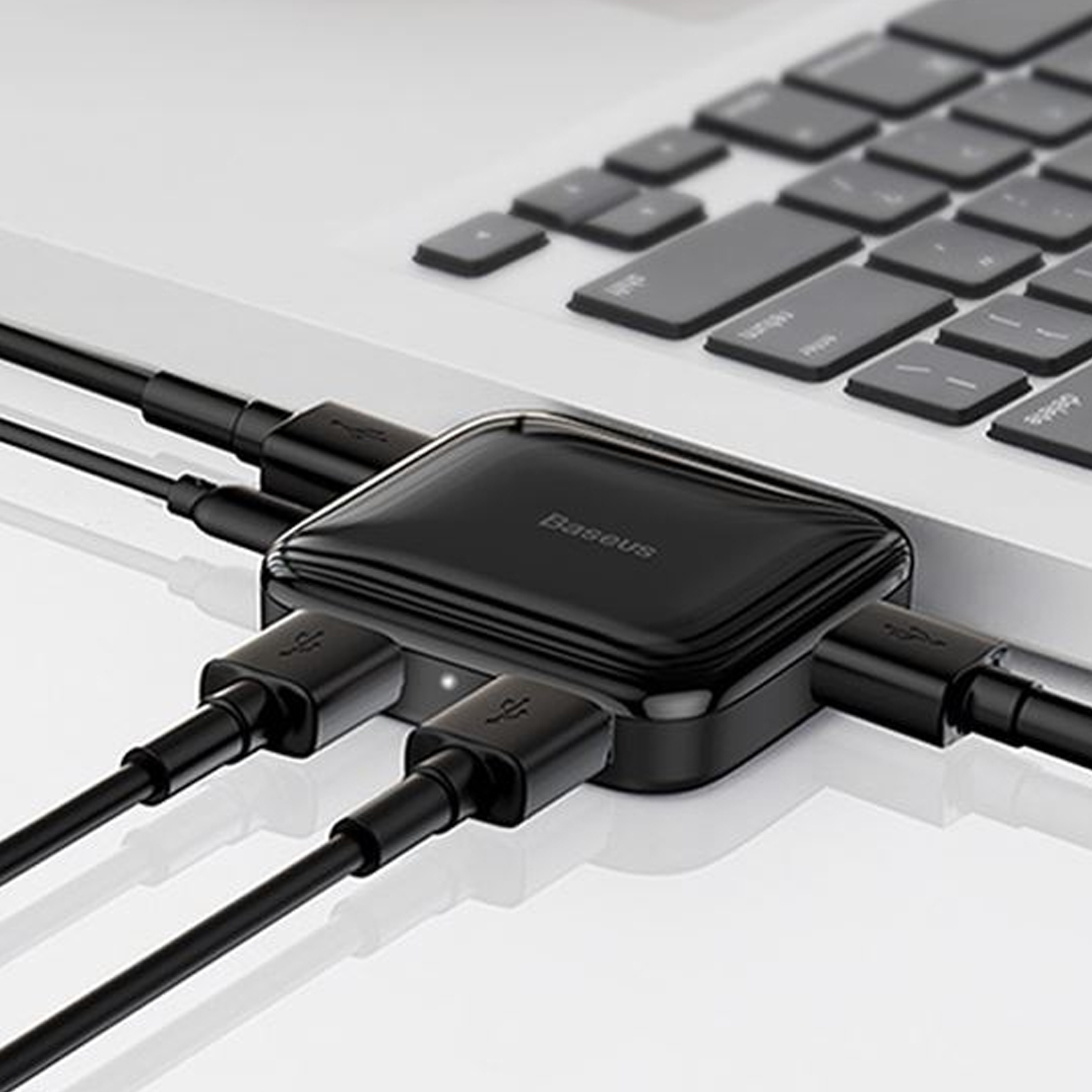 Fully Folded Portable 4-in-1 USB Hub