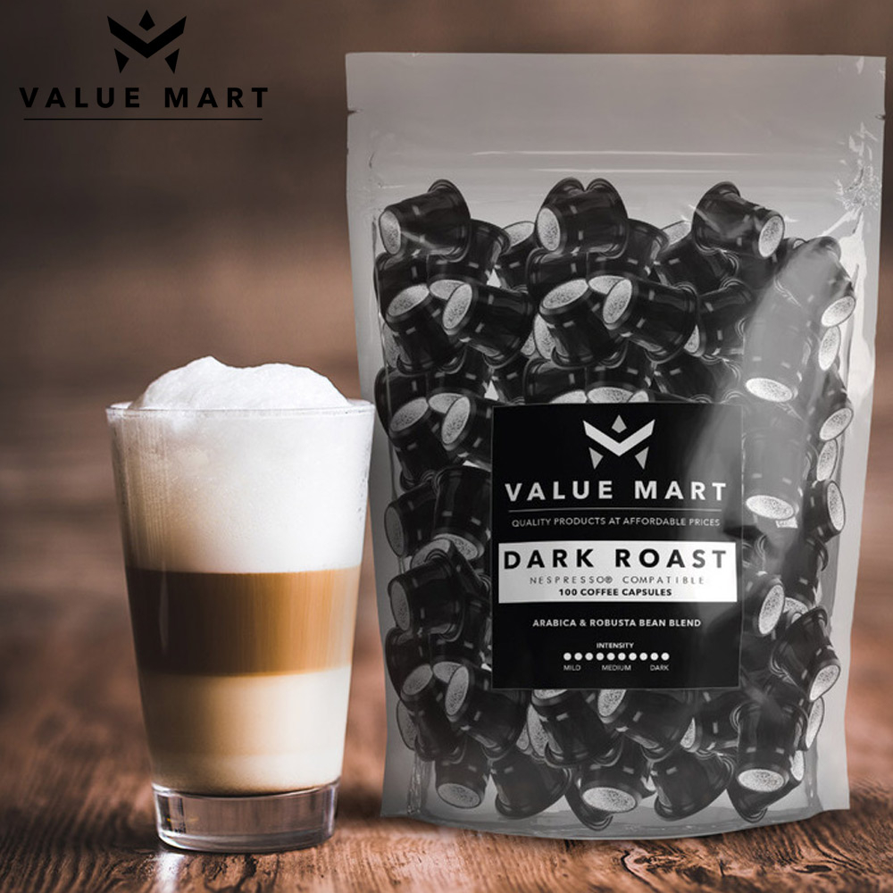 100 Dark Roast Coffee Capsules (R3.49 per Capsule)