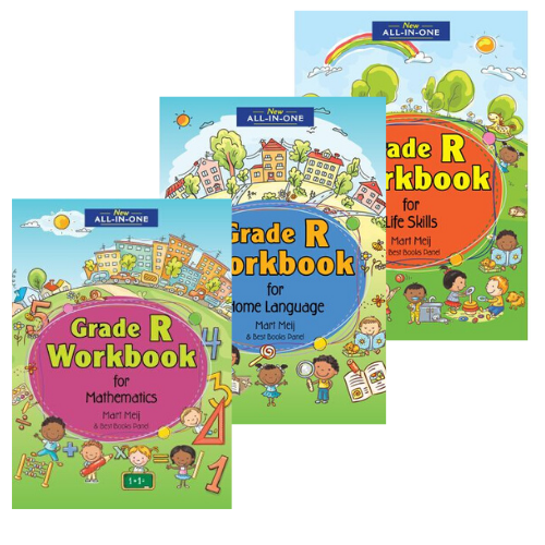 Educational Books for Grade R Maths, Home Language and Life Skills