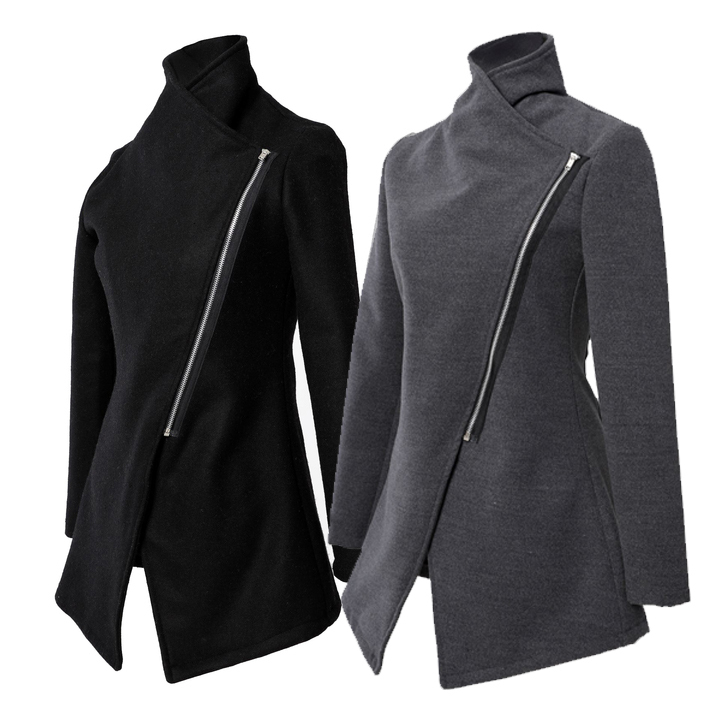 Ladies Asymmetric Zip Jacket