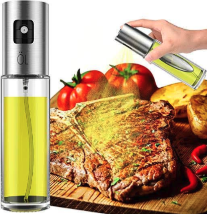 Pack of 2 100ml Oil Spray Pump Bottles