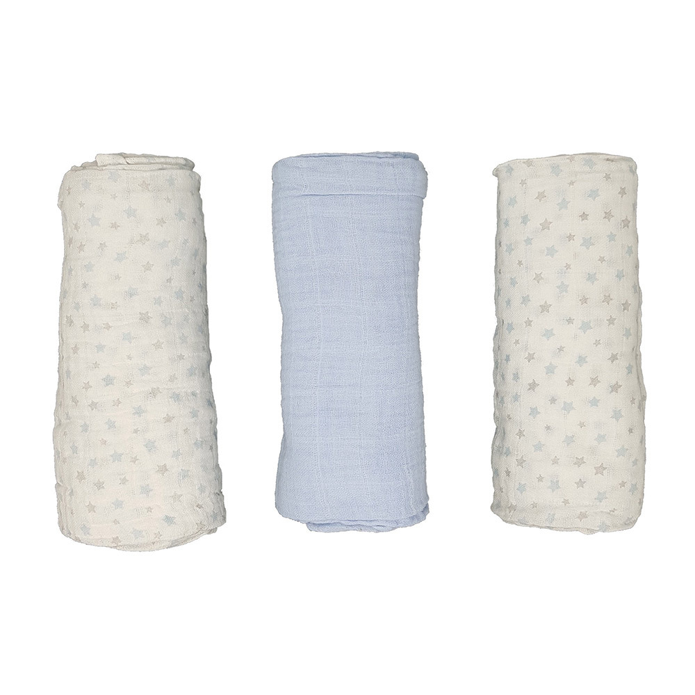 2x Blue Stars & 1x Blue Solid