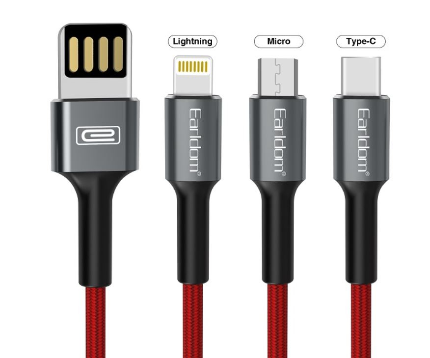 1M USB Fast Data Transfer & Charging Braided Cable for Micro-USB or Type-C