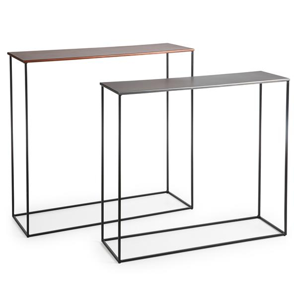 Set of 2 Vilmu Console Tables with Zinc and Copper Finish