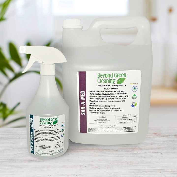 750ml San-A-Wash and 2L San-A-Med Natural Alcohol-Free Hand and Surface Sanitiser