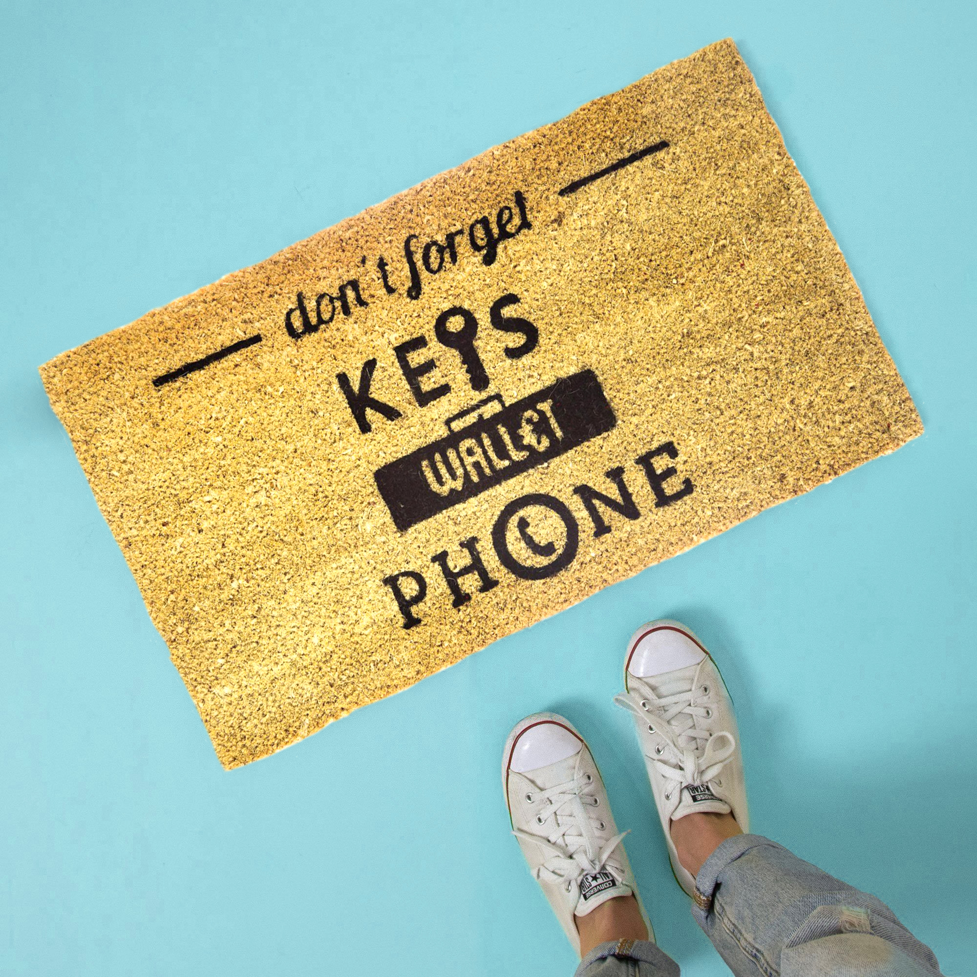 100% Coconut Fiber Novelty Door Mats