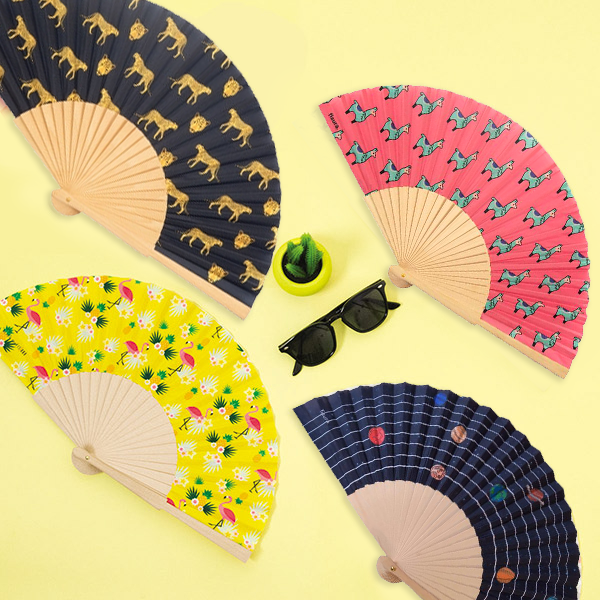 Printed Wooden Hand Fans