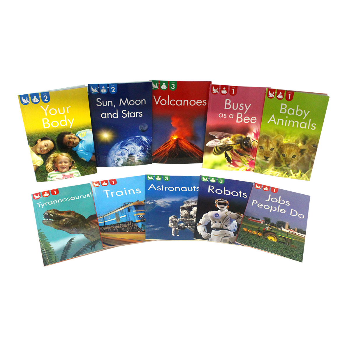 Children's Beginning to Read Level 1-3 Learning Non-Fiction Books (10 Books)